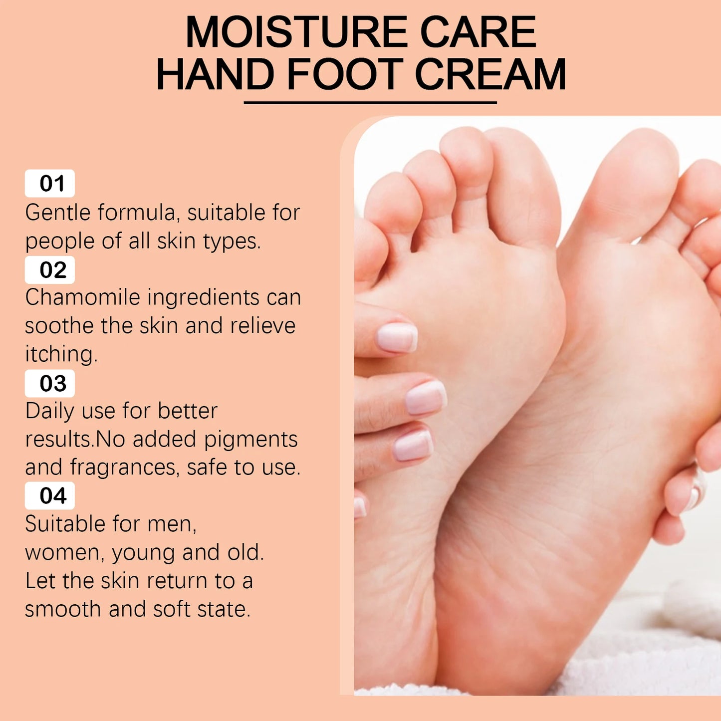 Honey Foot & Hand Cream – Moisturizing Anti-Crack Heel Balm