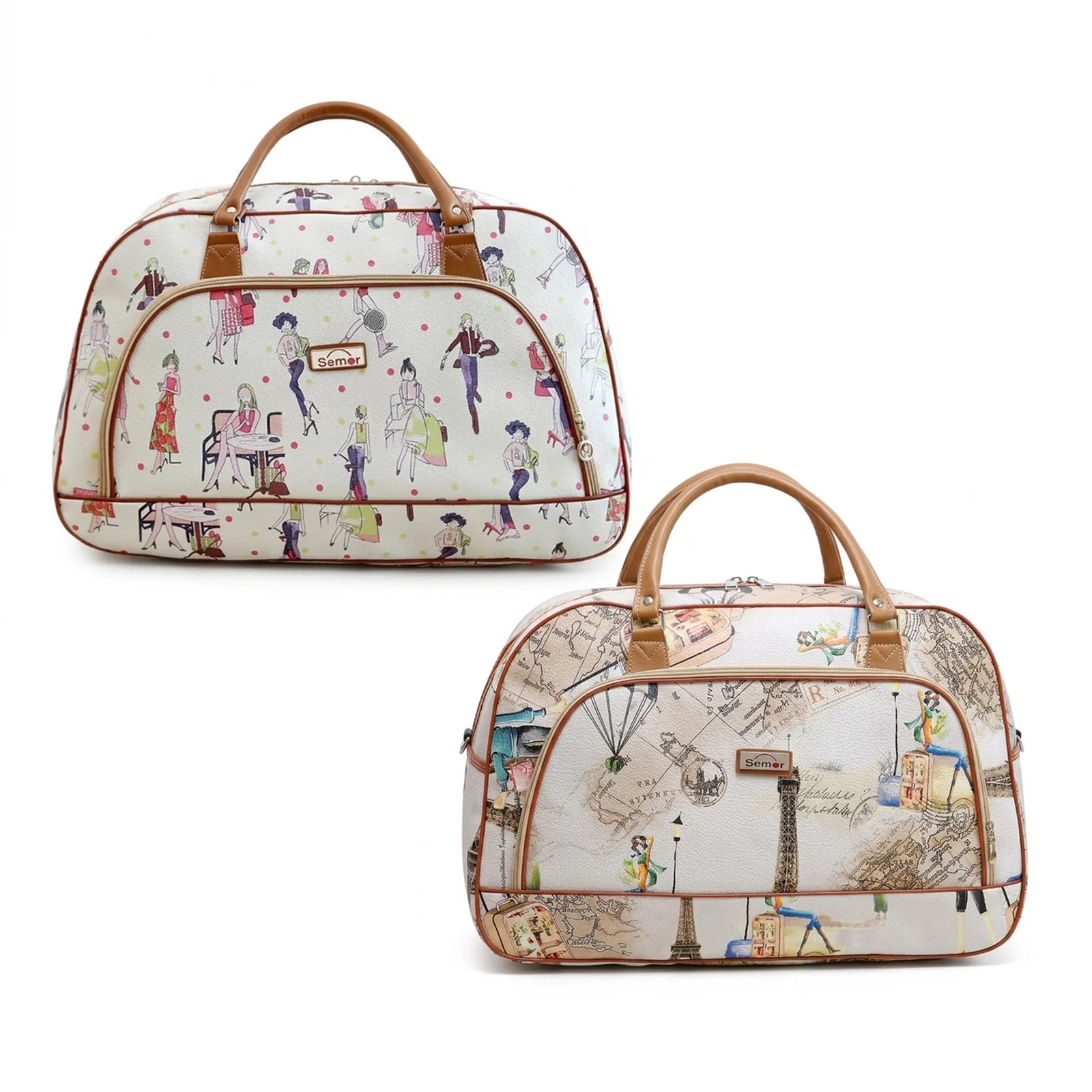 Waterproof PU Leather Travel Bag for Short Trips Durable and Lightweight with Adjustable Shoulder Strap Peaceful Pleasures Health and Wellness