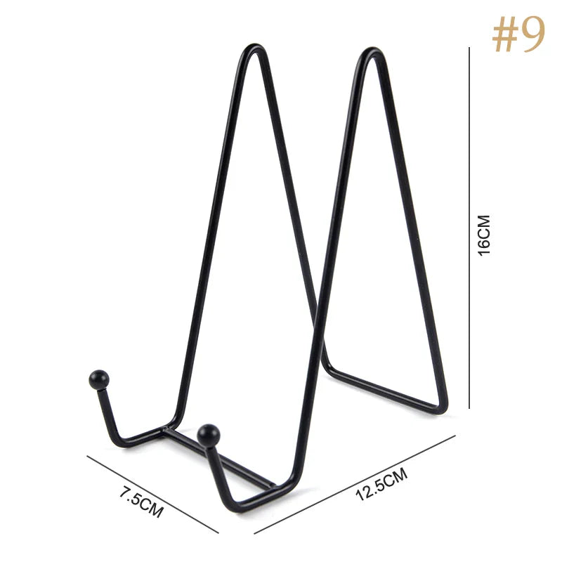 Metal Plate Display Stand & Picture Easel – Tabletop Holder
