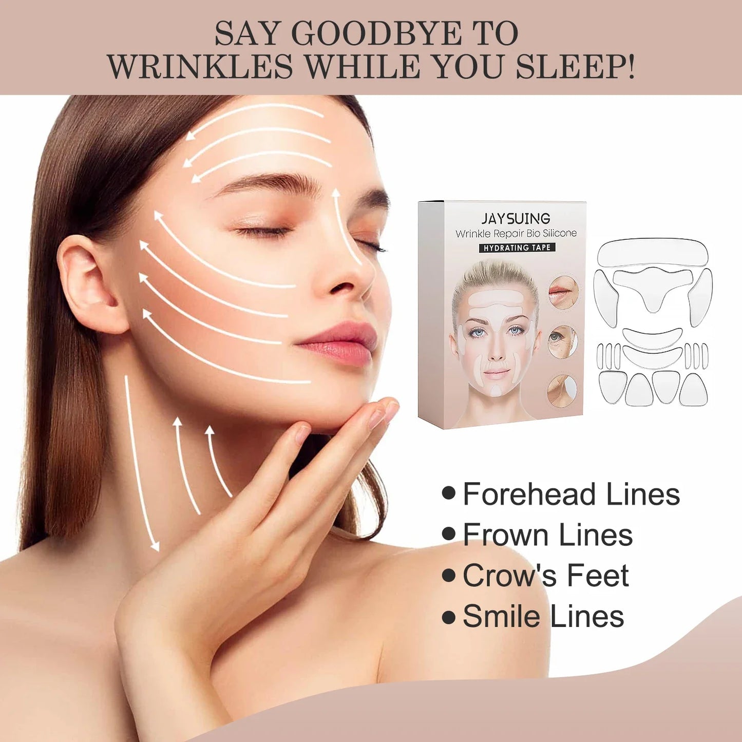 Silicone Anti-Wrinkle Firming Patches – Forehead & Crow's Feet