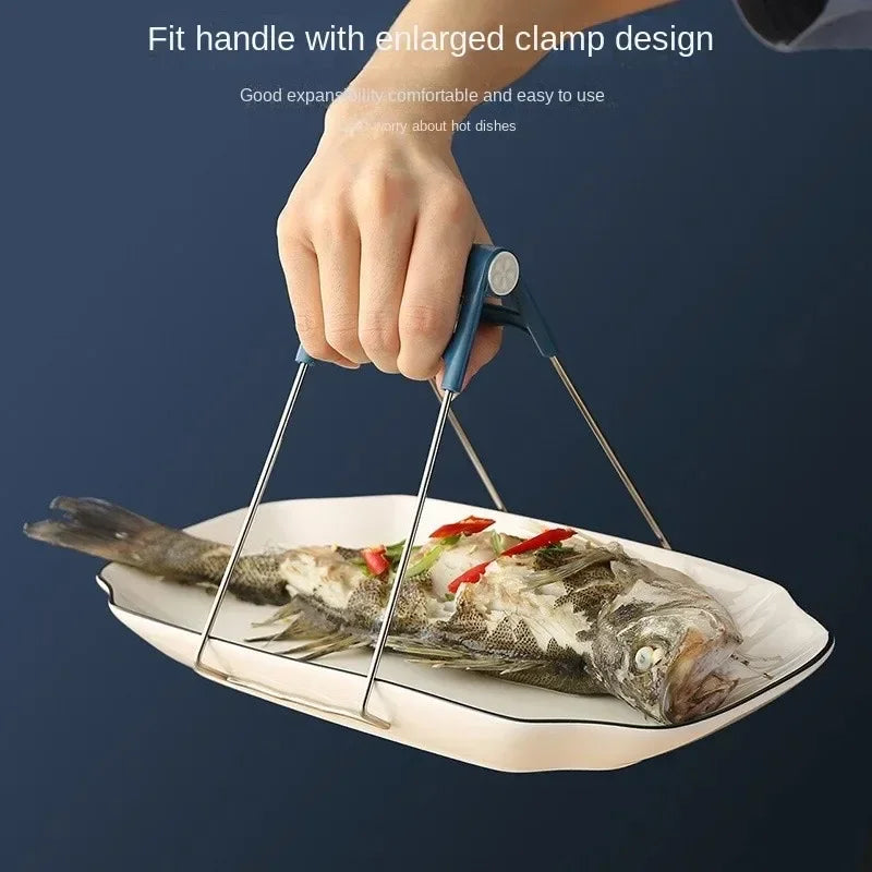 Anti-Scald Bowl Tongs & Pot Lifter Clip | Kitchen Utensil