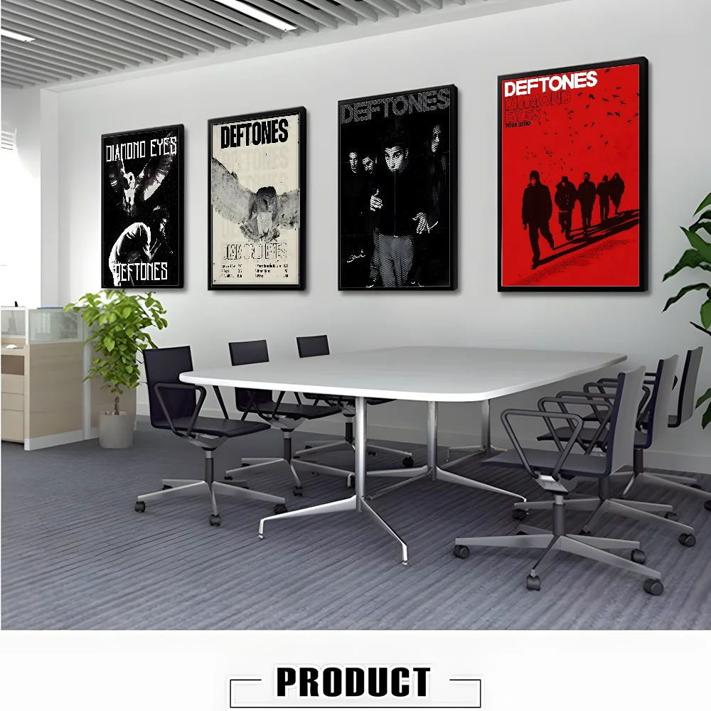D-Deftones Band Poster HD art sticky wall waterproof home living room bar office aesthetic decoration Peaceful Pleasures Health and Wellness