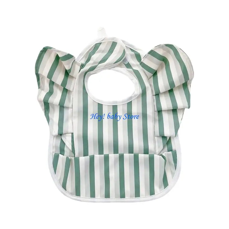 Angel Wing Flying Sleeve Baby Bib | Waterproof Catcher Bib