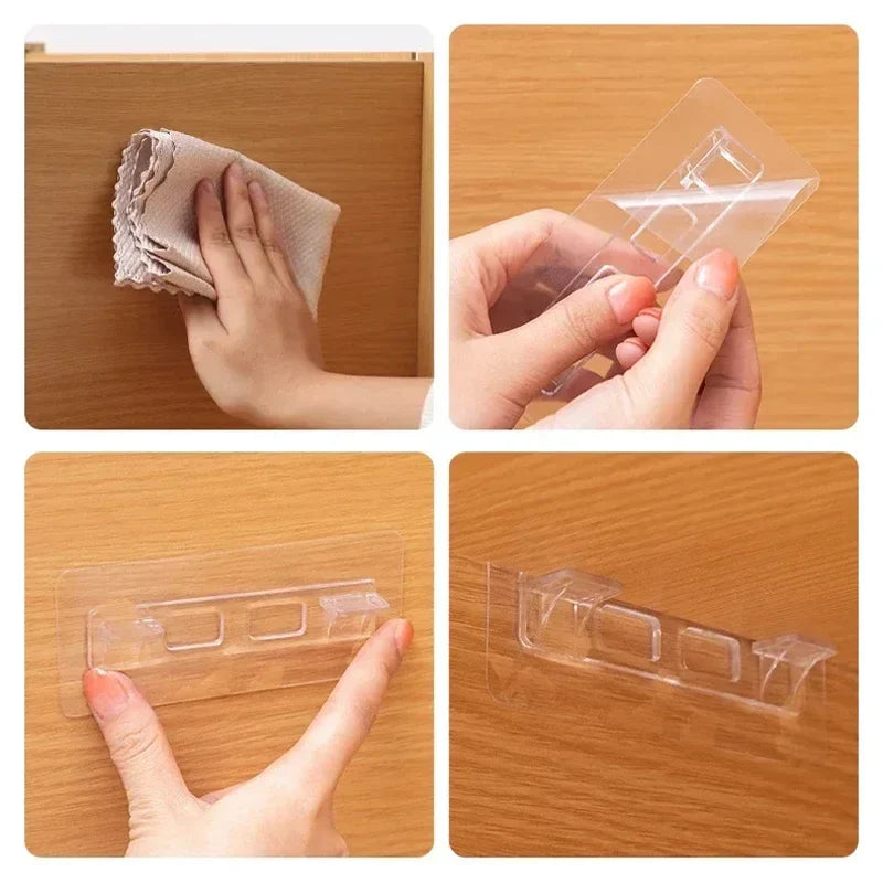 Cabinet Shelf Support Brackets – Non-Marking Adhesive, 6 or 12pk