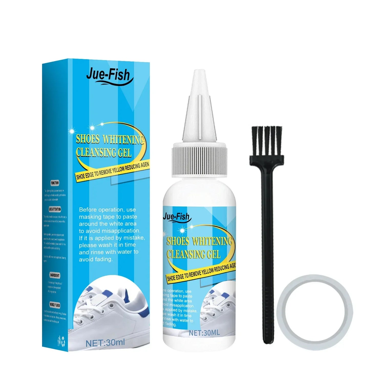 Jue Fish White Sneaker Cleaning Gel – Stain & Yellow Remover