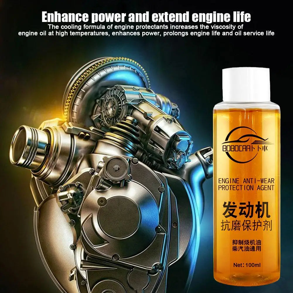 Automotive engine anti-wear protective agent Additive Oil For Engine Protection Noise Reduction Anti-Wear Repair Oil Peaceful Pleasures Health and Wellness