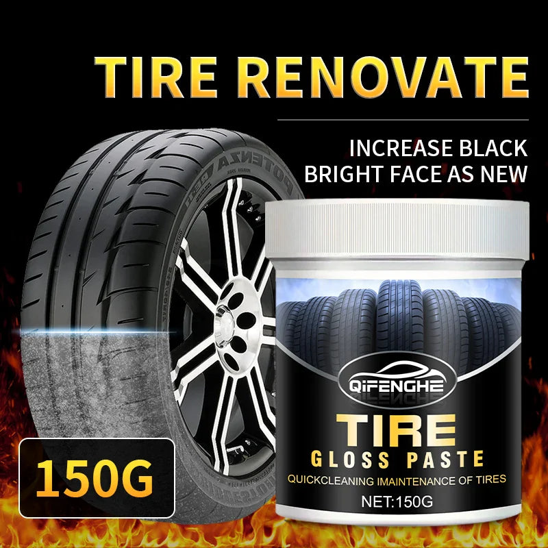 Car Tire Shine Wax – Plastic Renewal & Interior Gloss Protection
