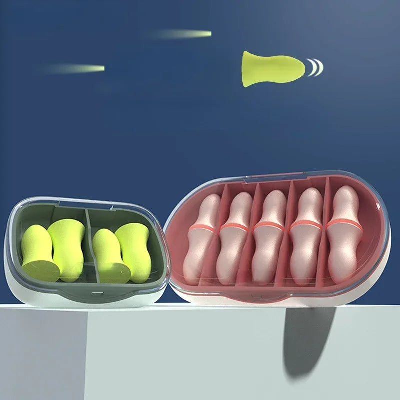 Soft Foam Ear Plugs for Sleeping, Travel, Noise Reduction and Anti - noise Sound Insulation Protection (5 Pair) Peaceful Pleasures Health and Wellness