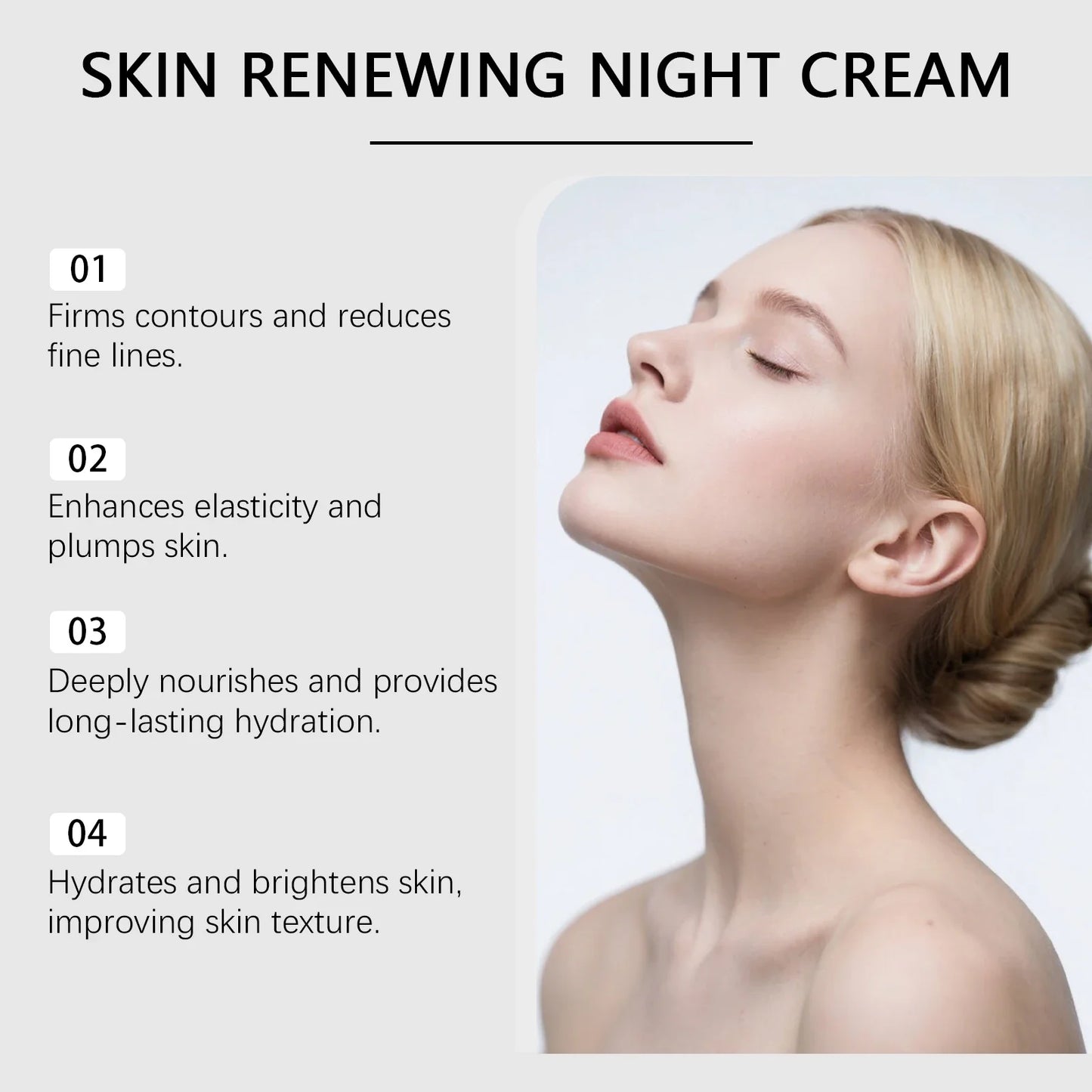 OceAura Night Repair Face Cream – Ceramide & Niacinamide