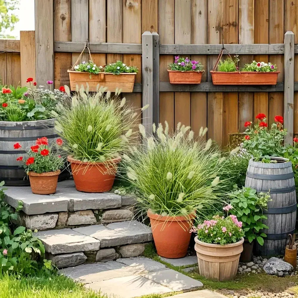 8-Pack UV Resistant Artificial Onion Grass Fake Plants | Home & Garden