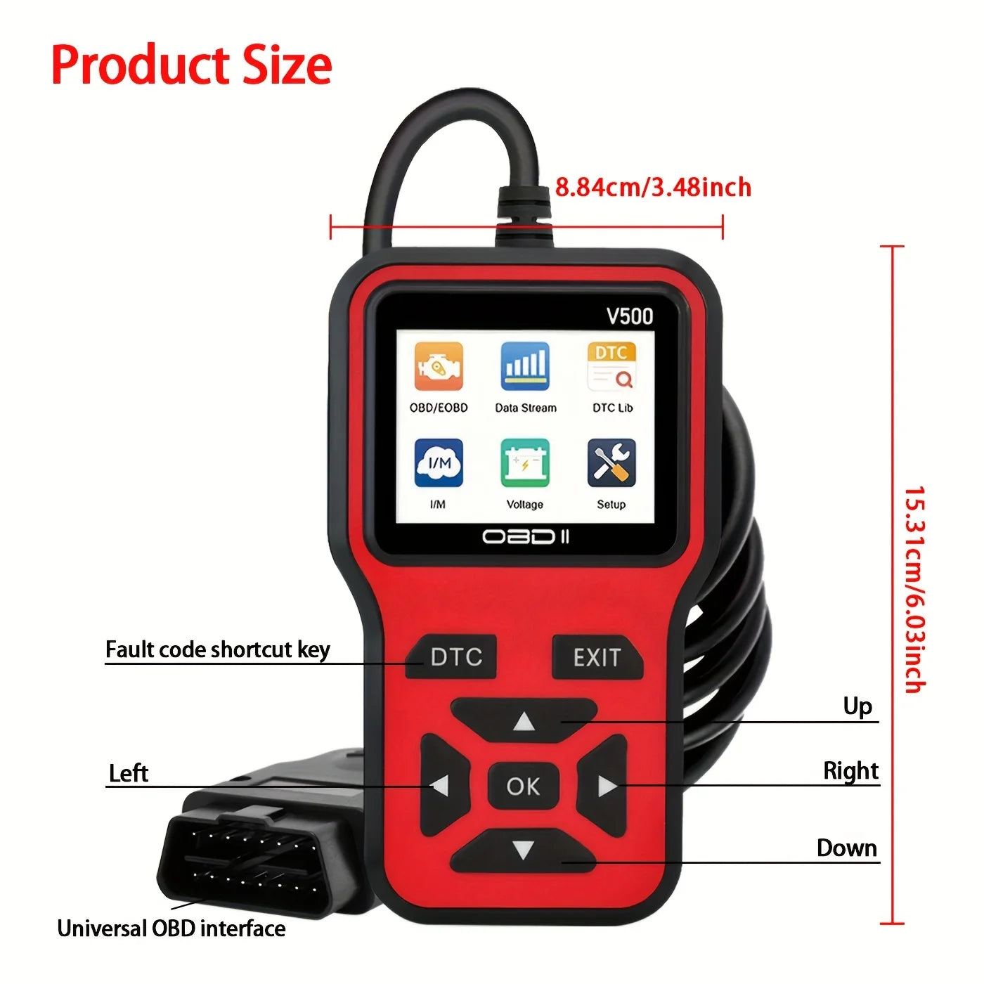 OBD2 Scanner V500 – Car Diagnostic Tool & Fault Code Reader Peaceful Pleasures Health and Wellness