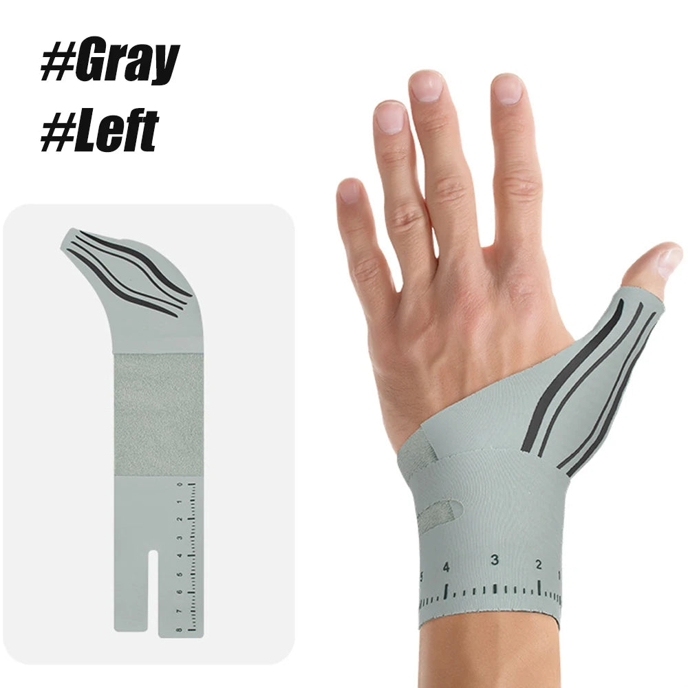 1PC Ultra-Thin Compression Sleeve - Thumb Wrist Brace for Arthritis,Tendonitis & Sprain Support During Sports & Daily Activities Peaceful Pleasures Health and Wellness Gray-Left-1PCS