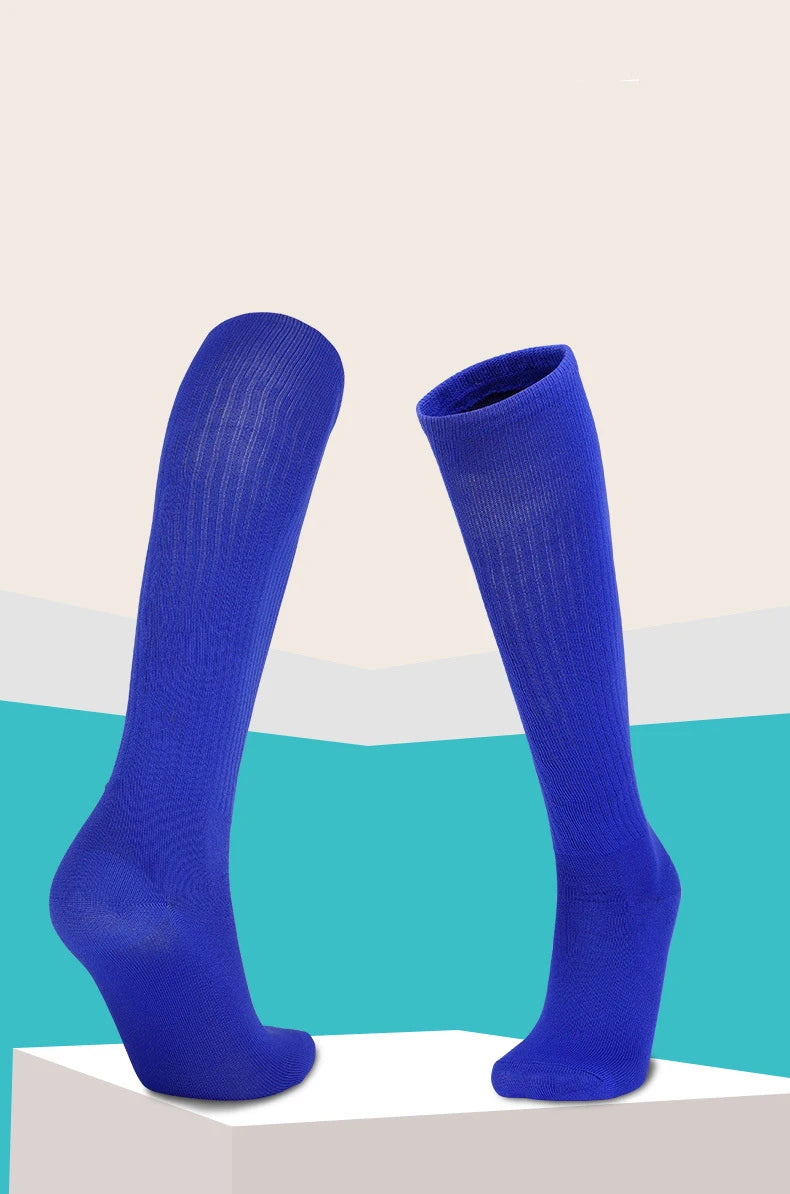 Solid Thin High Training Soccer Socks Men's Long Socks Children's Knee Socks Peaceful Pleasures Health and Wellness
