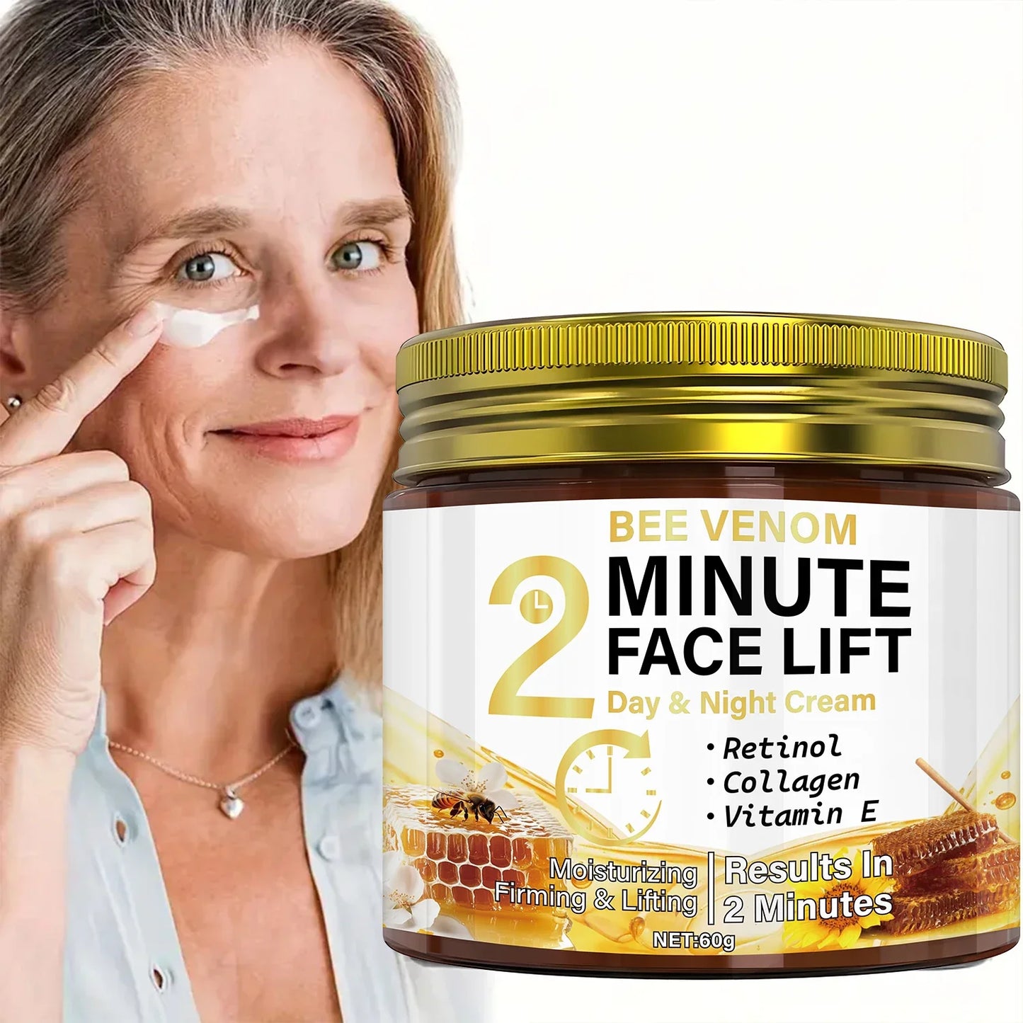 Bee Venom Anti-Aging Cream with Retinol & Collagen – 60g