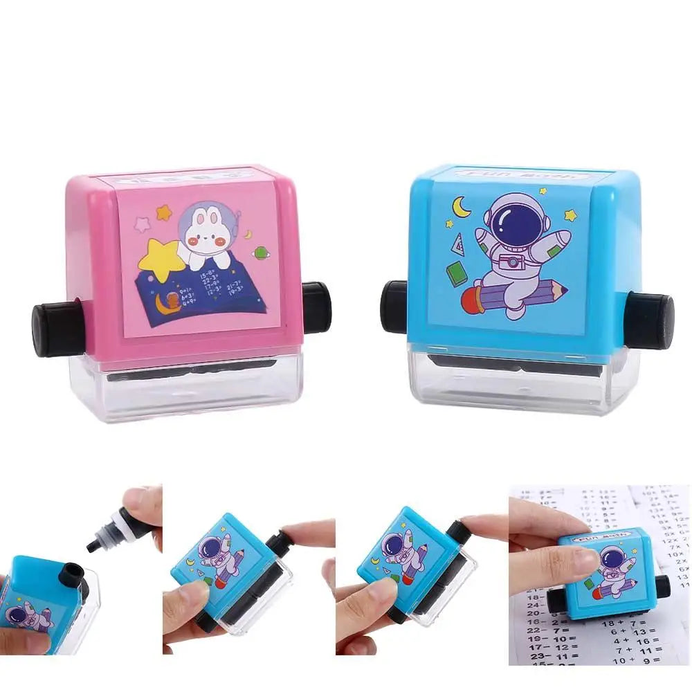 Math Practice Roller Stamp | Division & Arithmetic Rolling Stamp