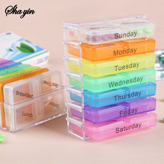 28 Compartment Plastic Medicine Box Drawer Style Organizer for Home Health Care Storage medicine organizer shelf Peaceful Pleasures Health and Wellness