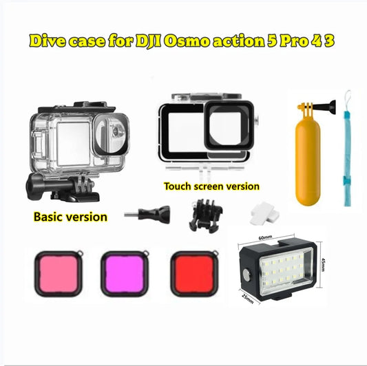 DJI OSMO Action 3/4/5 Pro 40M Waterproof Diving Housing Case Camera Diving Housing Oasis Select