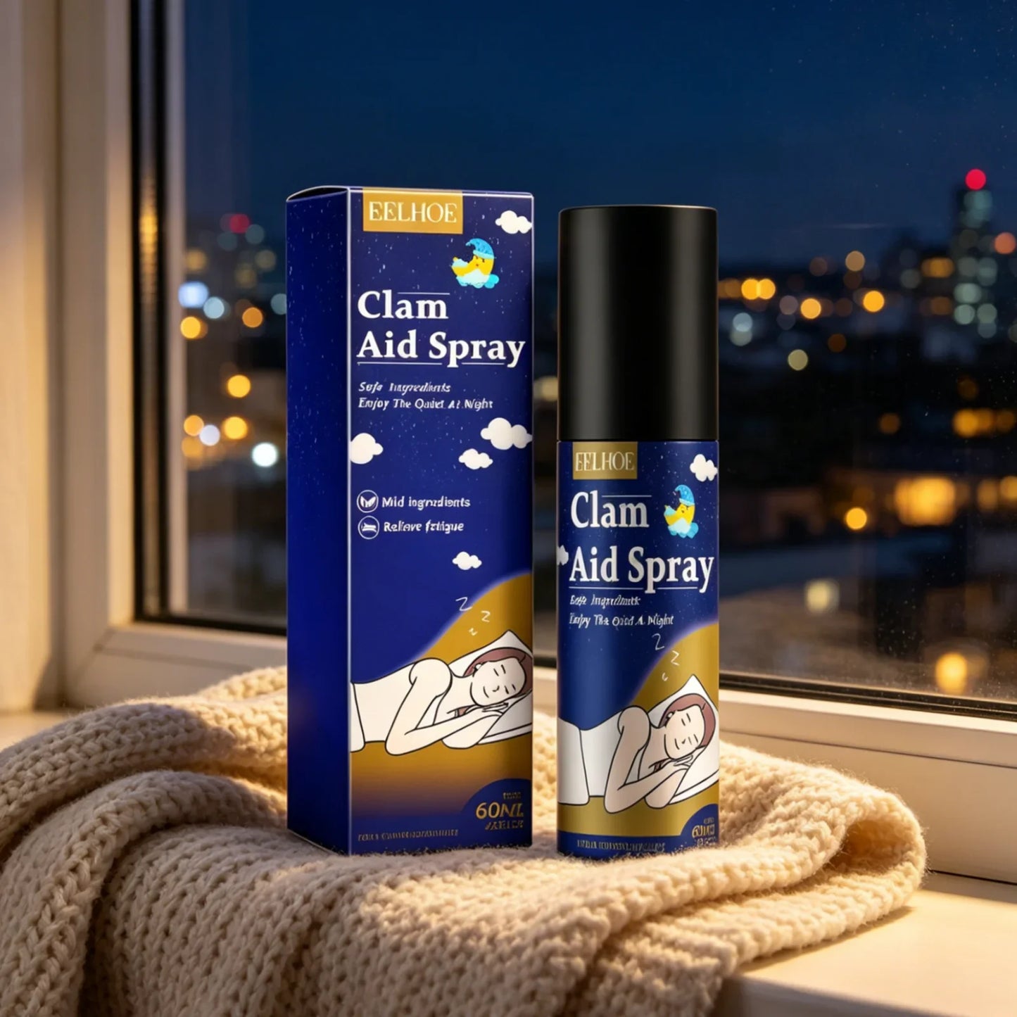 EELHOE Calming Pillow Mist Spray – Aromatic Sleep Mist 60ml