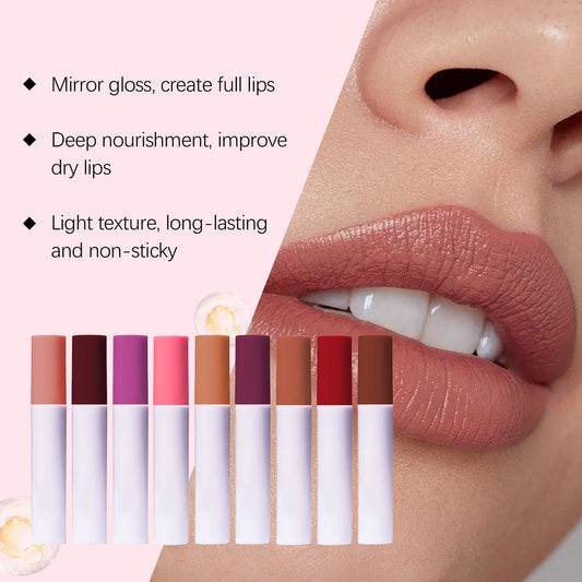 Mirror Lip Oil Gloss Moisturizing Sexy Lips Plumper Long Lasting Waterproof Non-stick Cup Easy to Paint Makeup Lip Cosmetics 4g Peaceful Pleasures Health and Wellness