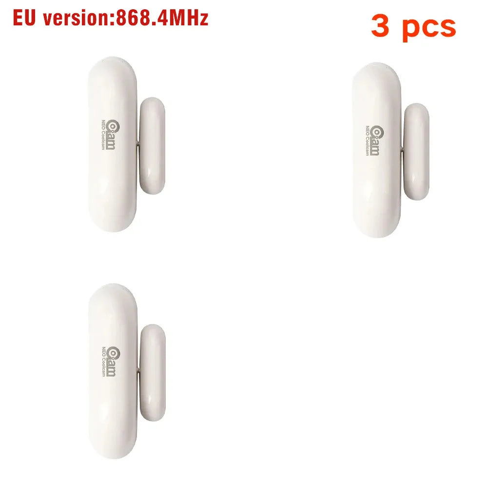 NEO Coolcam Z-Wave Plus Smart Door Window Sensor Smart Home Automation Sensor EU 868.4MHZ 300 500 Series Z Wave for Smartthings Peaceful Pleasures Health and Wellness 3 pcs 868.4MHz