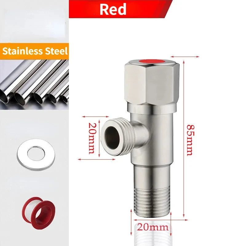 Stainless Steel Hot & Cold Angle Valve | Triangle Stop Valve