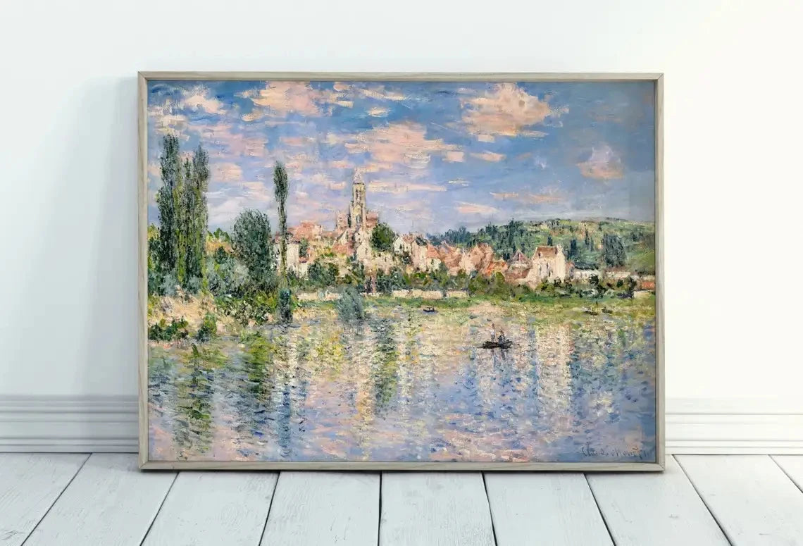 Modern Abstract Landscape Wall Art Famous Monet Canvas Painting Nordic Poster Print Picture for Living Room Home Decorative Gift Peaceful Pleasures Health and Wellness 19 40X50cm Unframed
