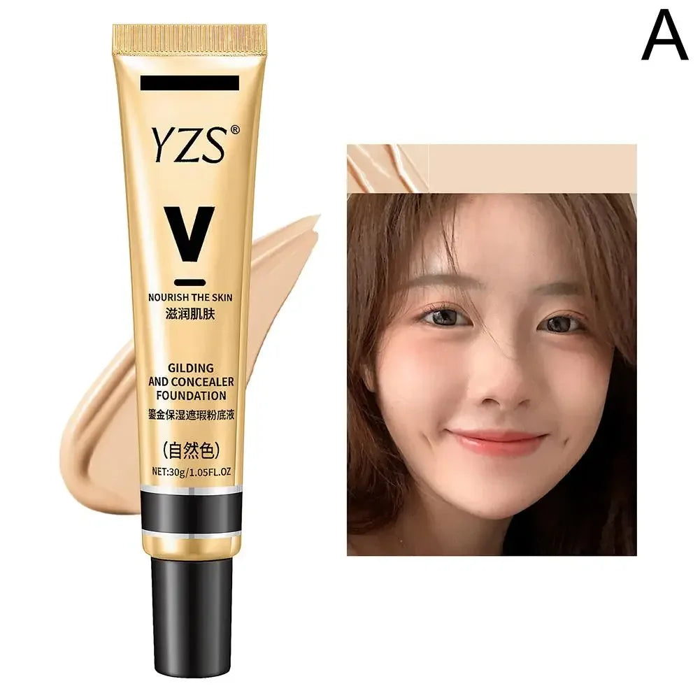 Natural Foundation Primer & Concealer - Waterproof Longwear Full Coverage Liquid Makeup Foundation Hydrating Blend, Moisturizing Peaceful Pleasures Health and Wellness 02 Natural color