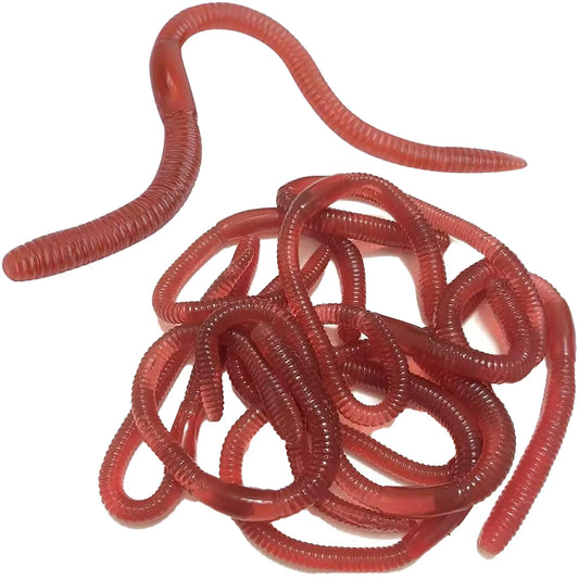 1bag/10pcs Predator Soft Lures Sea Fishing 18cm Silicone Earthworm Worm Wobbler Fake Baits Carp Trout Bass Fishing Peaceful Pleasures Health and Wellness 10pc One Size