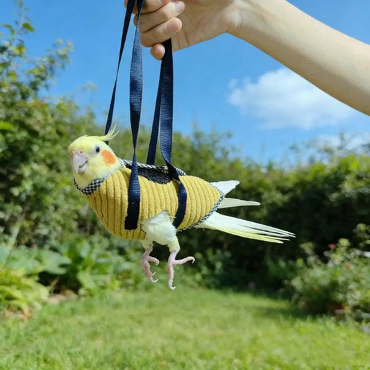 Anti-Escape Birds Backpack,Parrots Travel Carrier Bag,Portable Lightweight Design Birds Cage For Hiking,Daily Outdoor Activity Peaceful Pleasures Health and Wellness