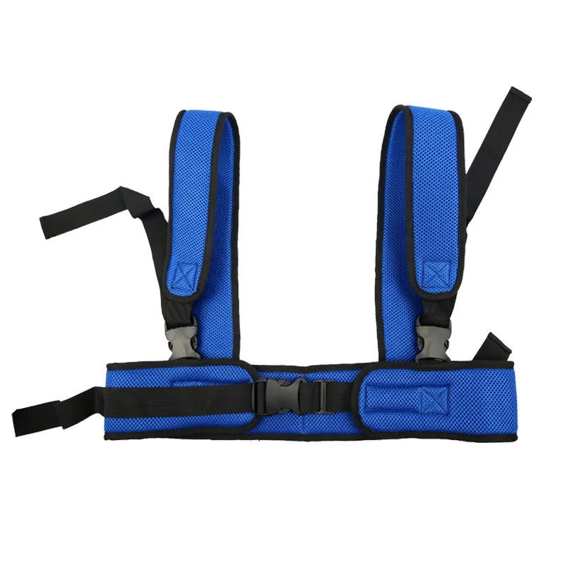 Wheelchair Waist Strap Belt Breathable Elderly Wheelchair Anti-Fall Azimuth Support Fixing Straps Nursing Band For Elderly Peaceful Pleasures Health and Wellness Blue