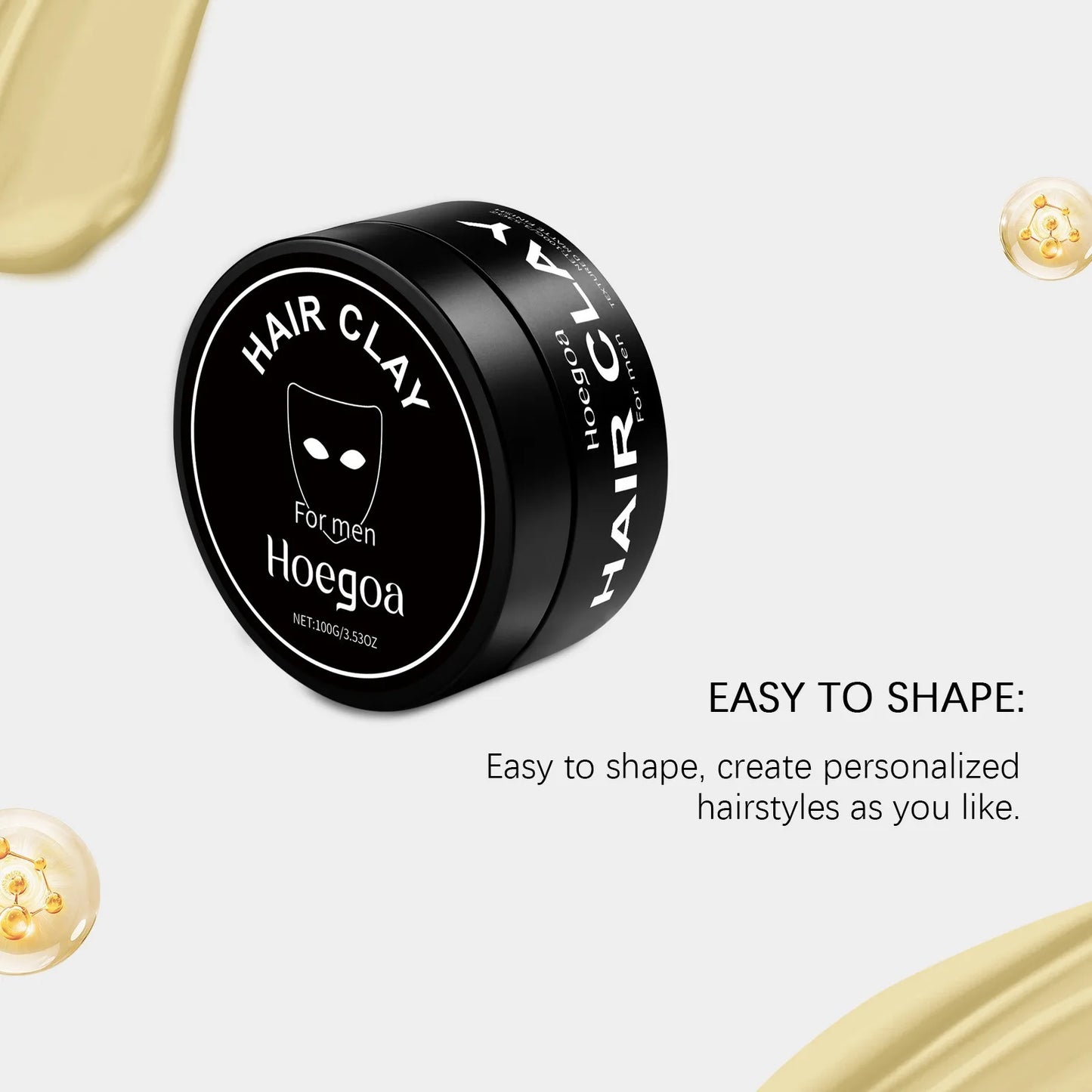 HOEGOA Men's Hair Clay – Strong Hold Matte Finish 100g