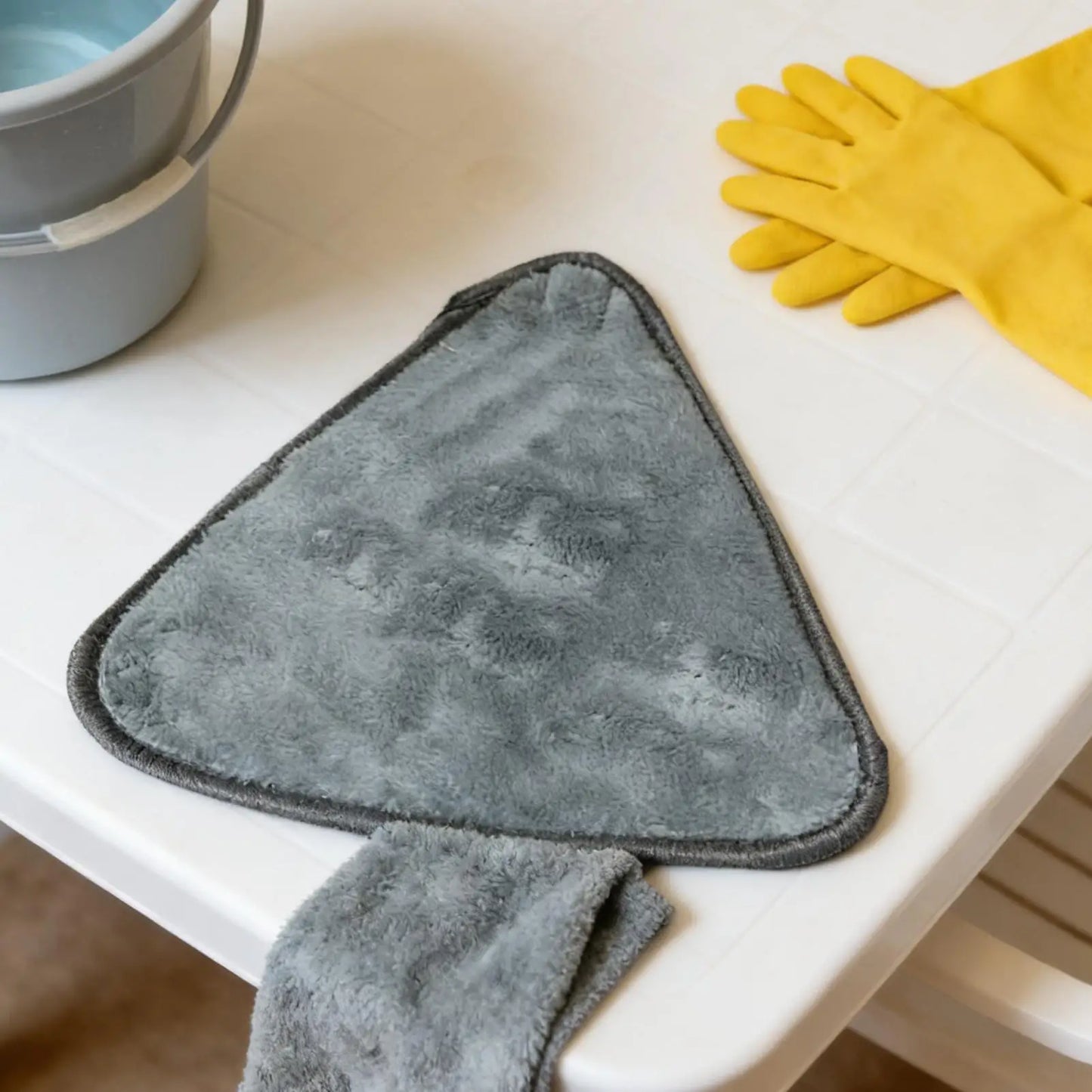 10-Pack Triangle Mop Replacement Pads | Washable Microfiber
