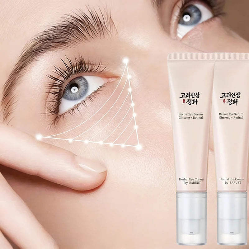 Korean Beauty Revitalizing Eye Serum, Retinol Niacinamide Eye Serum Tightening Moisturizing Reduce Fine Lines Herbal Eye Cream Peaceful Pleasures Health and Wellness
