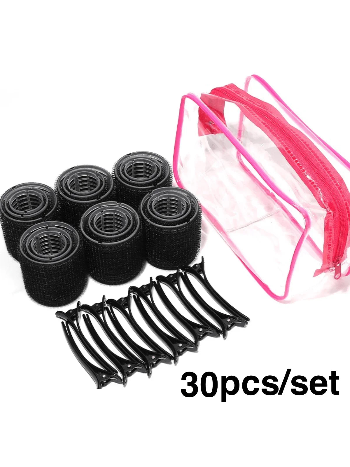 30pcs/set Self Grip Heatless Hair Curling Roller Hair Curlers DIY Hair Styling Accessories For Women Peaceful Pleasures Health and Wellness
