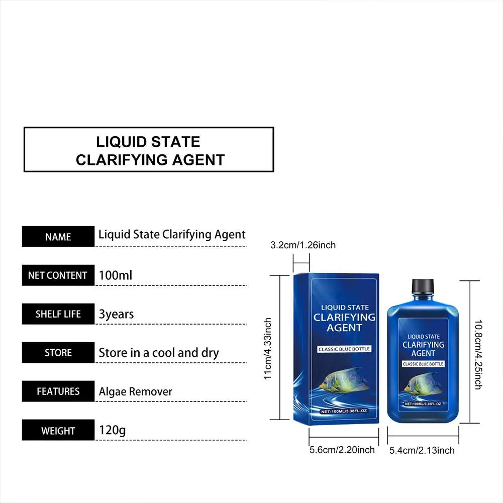 100ml Aquarium Water Clarifier | Multi-Enzyme Algae Control