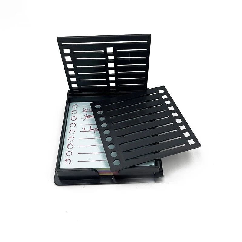 Sticky Note Dispenser Organizer with Template | HELTC