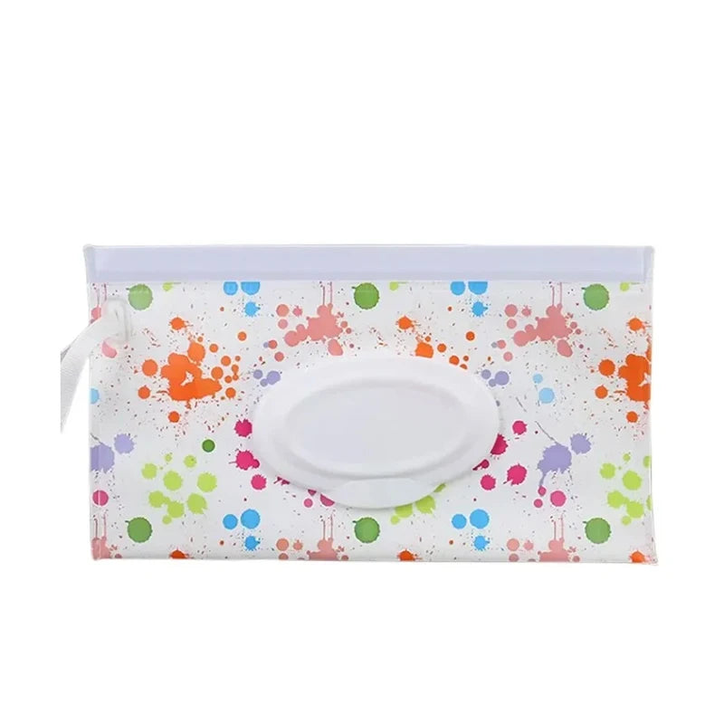 Baby Wet Wipe Pouch EVA Flip Cover | Refillable Stroller Bag
