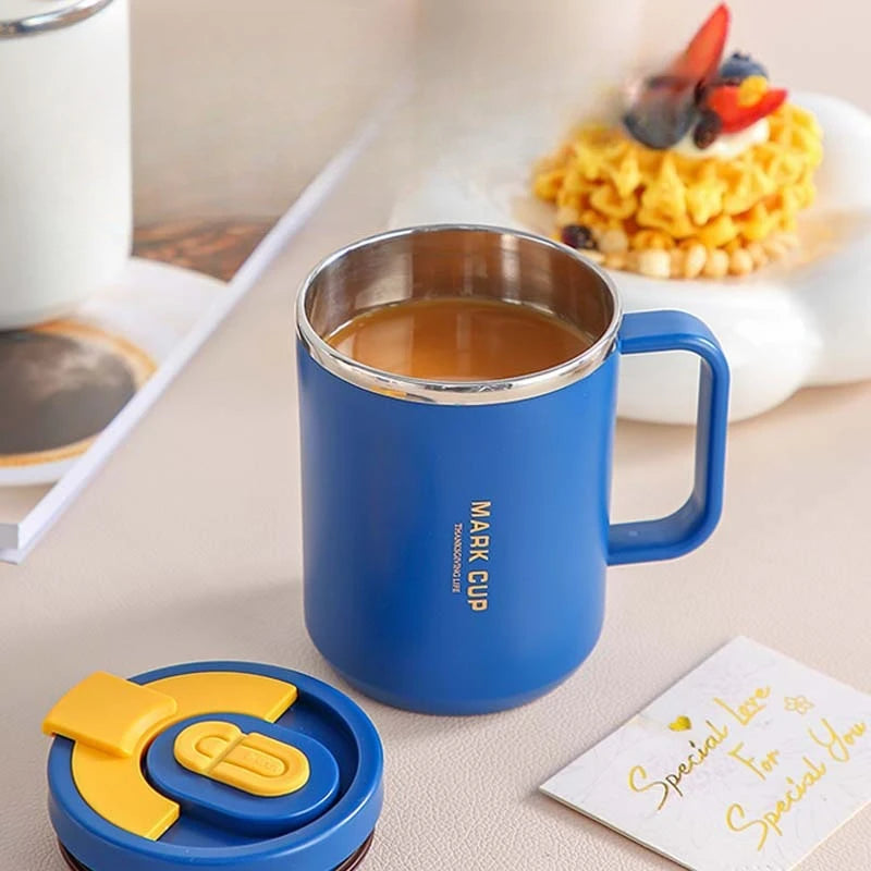 2026 Hot 520ML Insulated Coffee Mug with Handle, Shatterproof 304 Stainless Steel Coffee Mug, Double Wall Vacuum Water Cup Peaceful Pleasures Health and Wellness