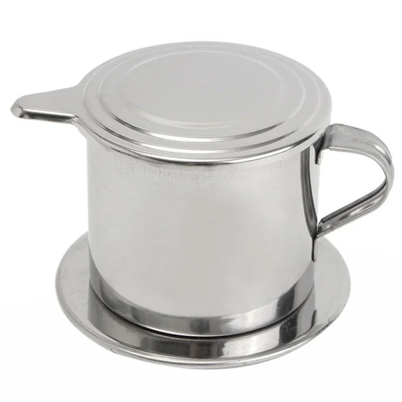 Vietnamese Phin Coffee Filter – Stainless Steel Drip Coffee Maker for 1-2 Cups