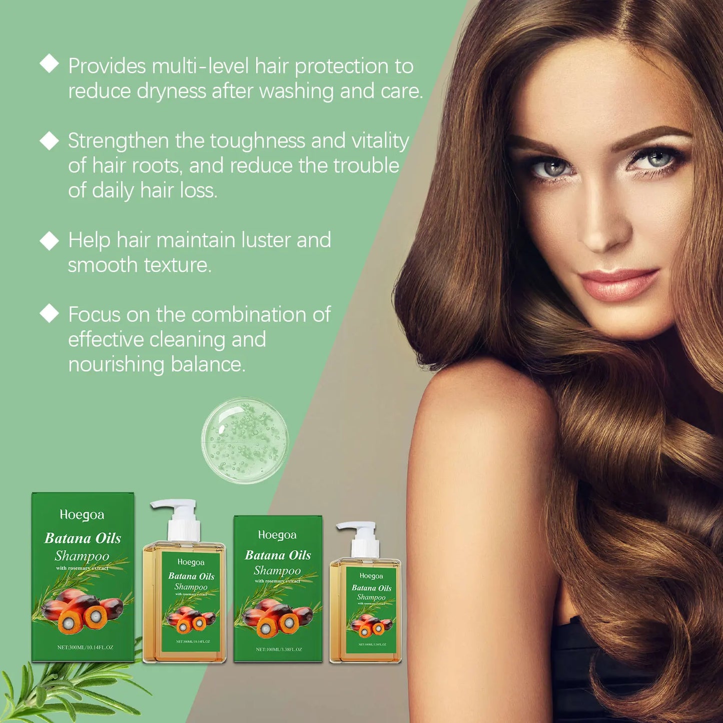 HOEGOA Batana Oil Shampoo – Strengthen, Smooth & Grow Hair