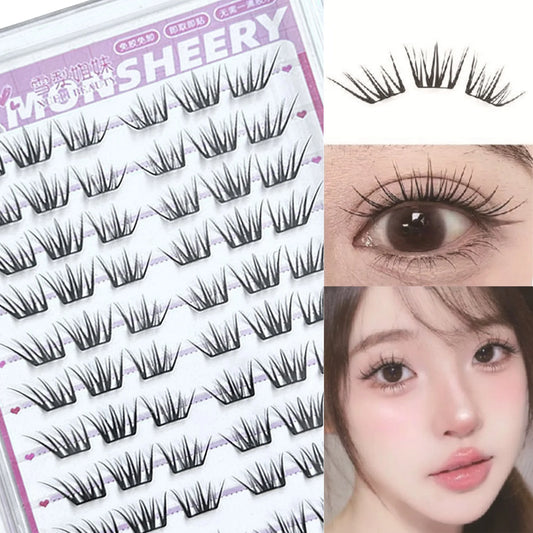 DIY Cluster Eyelash Extensions | Natural C-Curl, Ultra-Light, 10 Rows False Eyelashes Peaceful Pleasures Health and Wellness