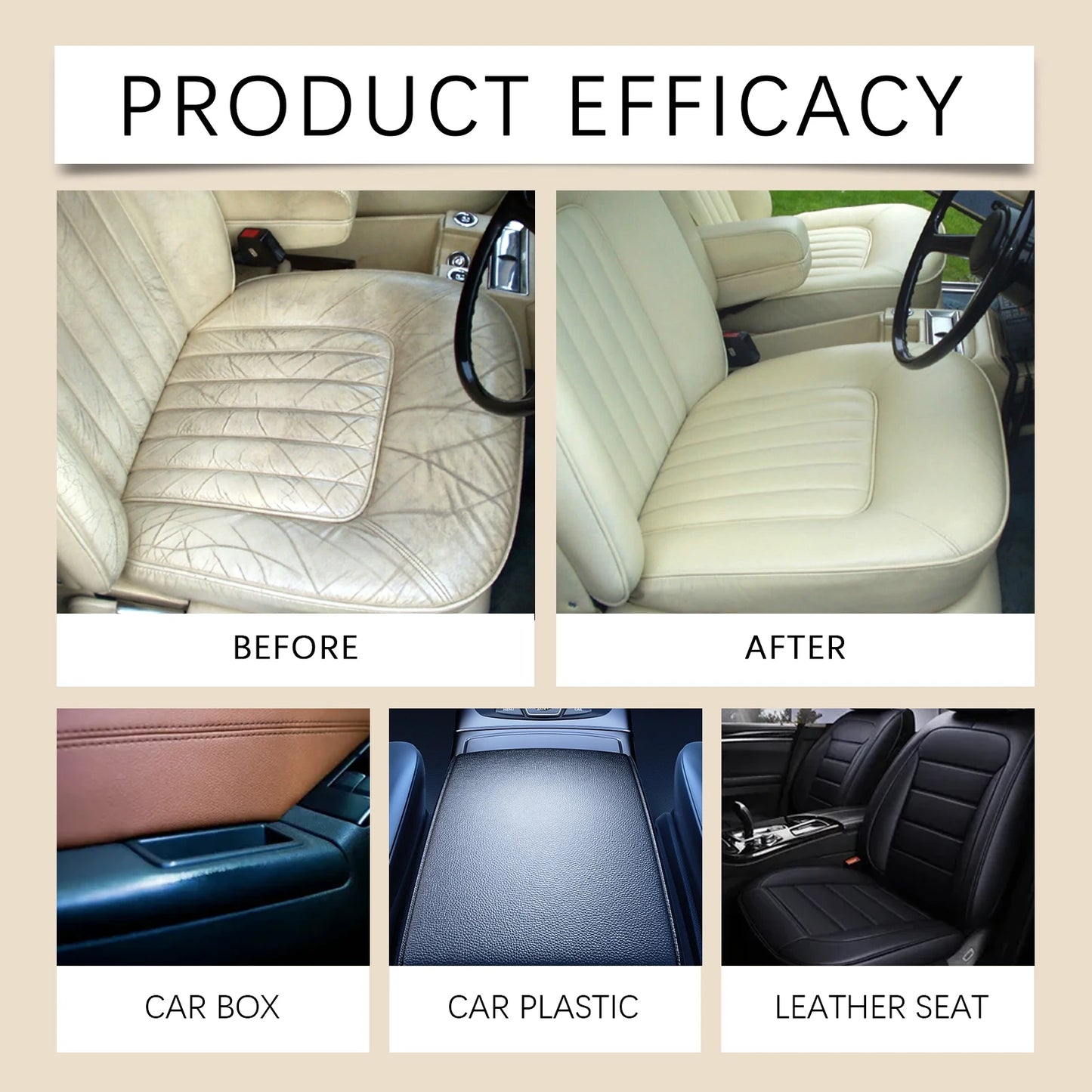 Rayhong 60ml Leather Repair Paste – Car Seat & Sofa Filler