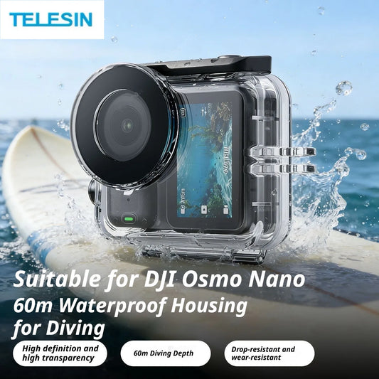 TELESIN 60M Waterproof Case for DJI Osmo Nano Dive Housing Waterproof Dive Housing Oasis Select