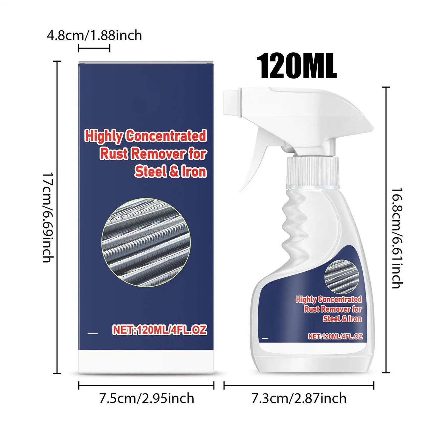 120ml Metal Rust Remover & Inhibitor Spray | Multi-Purpose