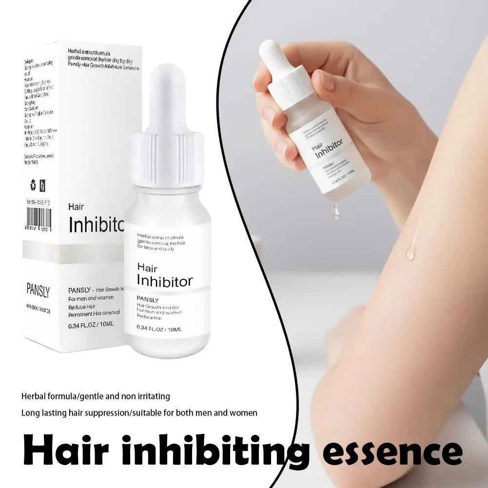 10ml Hair inhibition Serum Painless Hair Remover Armpit Legs Arms Hair Growth Inhibitor Beauty Skin Care Body Essential Oil Peaceful Pleasures Health and Wellness