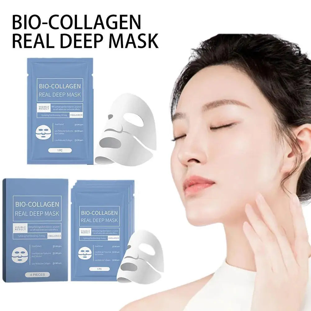 Eelhoe Collagen Facial Mask – Moisturizing, Anti-Wrinkle & Brightening Face Mask (1pc or 4pcs) Peaceful Pleasures Health and Wellness