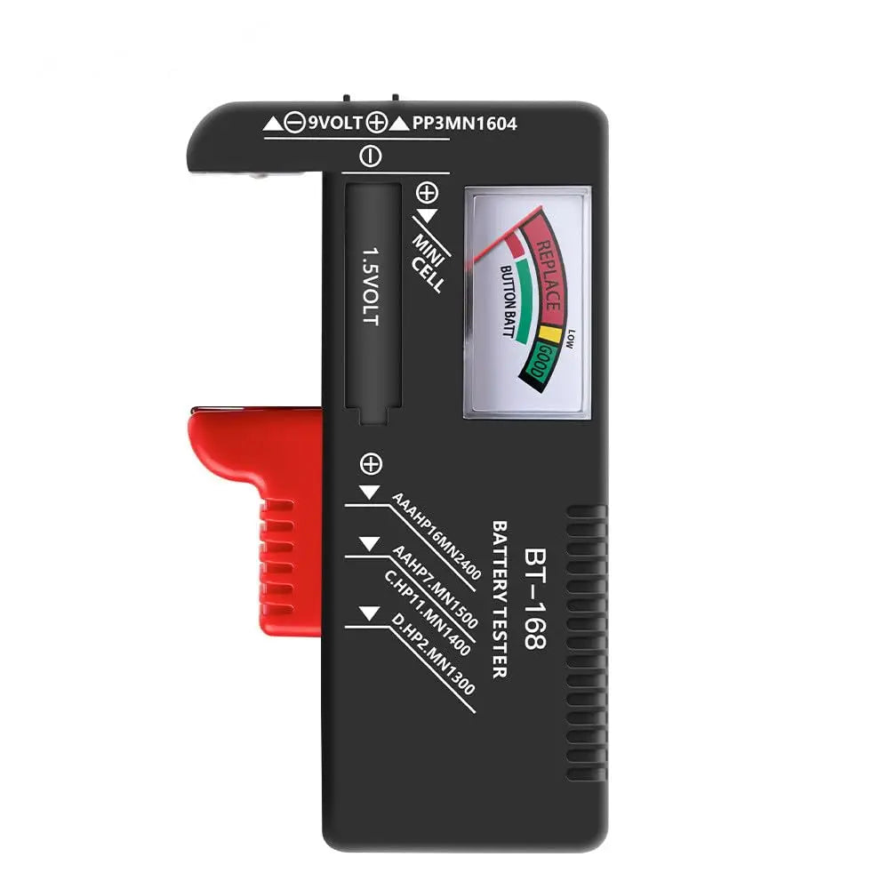 BT-168 Universal Battery Tester Power Meter for AA AAA C D 9V 1.5V Button Cell Color Voltage Checker Peaceful Pleasures Health and Wellness