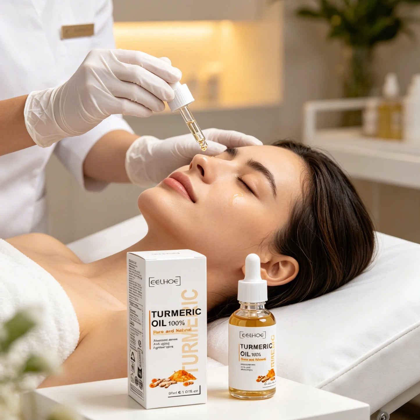 EELHOE Turmeric Face Oil – Brightening Dark Spot Glow Serum