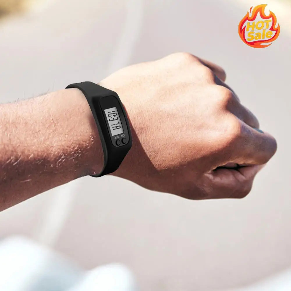 LED Pedometer Bracelet – Step Counter & Calorie Tracker