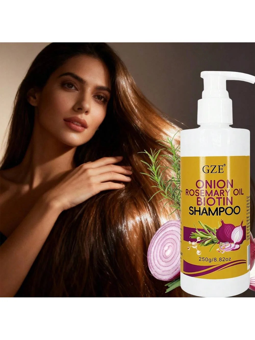 GZE Onion & Biotin Shampoo with Rosemary Oil | All Hair Types